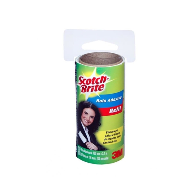 Refil Rolo Adesivo Tira Pelos Scotch Brite 3M PreveOeste