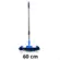 Conjunto Mop Pó 60cm Algodão (Cabo Telescópico 1,40M com Suporte e Refil) Nobre