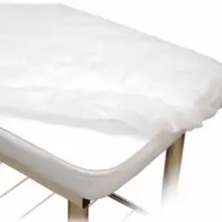 Kit 10 Lençol TNT 20gr Branco 220x90cm Com Elástico nas pontas
