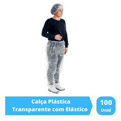 Calça 2025 transparente plastico