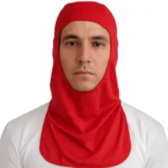 Touca Ninja Para Trabalho Vermelha Poliviscose 20 unidades