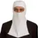 Touca Ninja Branca Poliviscose Fechada no Nariz