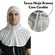 Touca Ninja Branca Poliviscose Com Cordão Balaclava Longa