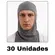 Touca Ninja Cinza para Trabalho Poliviscose 30 unidades
