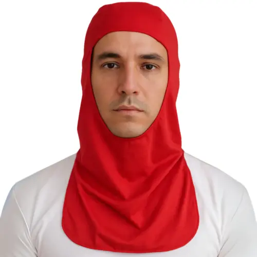Touca Ninja Vermelha Poliviscose Bombeiros 3 unidades