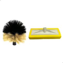 Kit Vassoura Limpa Teto e Rodo Espuma Passa Cera Rosca Universal