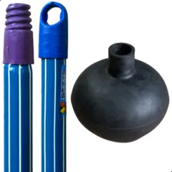 Desentupidor Banheiro Vaso Sanitário Com Cabo 90cm
