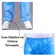 Calça Plastica Azul CA 30355 Elástico Cintura Tornozelo 40 Unidades