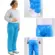 Calça Plastica Azul CA 30355 Elástico Cintura Tornozelo 40 Unidades