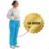 Calça Plastica Azul CA 30355 Elástico Cintura Tornozelo 40 Unidades