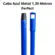 Vassoura Nylon Cerdas Macias Com Cabo Azul 1,30 Metros Perfect