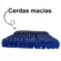 Vassoura Nylon Cerdas Macias Com Cabo Azul 1,30 Metros Perfect