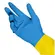 Luva Bicolor Azul e Amarela Latex CA 37900 Volk
