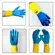 Luva Bicolor Azul e Amarela Latex CA 37900 Volk