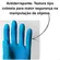 Luva Bicolor Azul e Amarela Latex CA 37900 Volk