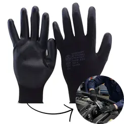 Luva Tátil Black em Pu CA 32034 Super Safety