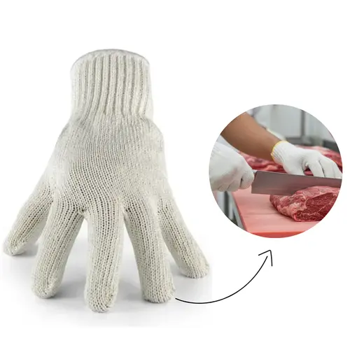 Luva Anticorte Branca Baixa Temperatura Food Cut CA 36692 Super Safety