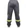 Calça Brim Cinza Com Refletivo e Elástico 3 Bolsos