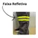Calça Brim Cinza Com Refletivo e Elástico 3 Bolsos