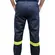Calça Brim Azul Com Refletivo e Elástico 3 Bolsos