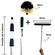 Cabo Extensor 6 Metros Vassoura Limpa Teto e Rodo Combinado 35cm + Refil