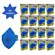 Kit 100 Respirador PFF2 Com Valvula Azul CA 44595 Supersafety
