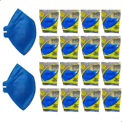Kit 50 Respirador PFF2 Sem Valvula Azul CA 44241 Supersafety