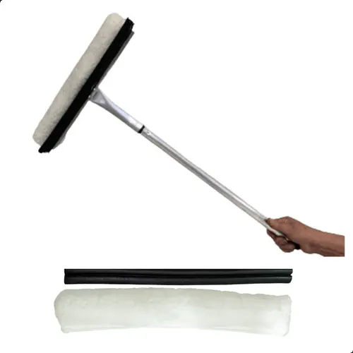 Rodo Combinado Limpa e Seca 35cm Com Refil Lã e Borracha
