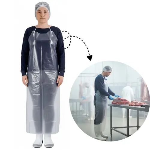 Avental PVC Transparente 70x120x020 com Cordão de Nylon CA 44668