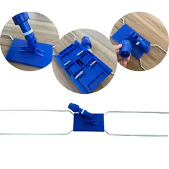 Armação Suporte Flexível Azul Para Mop Pó 100cm