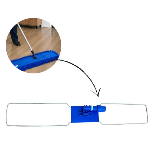 Armação Suporte Flexível Azul Para Mop Pó 80cm
