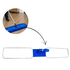 Armação Suporte Flexível Azul Para Mop Pó 80cm