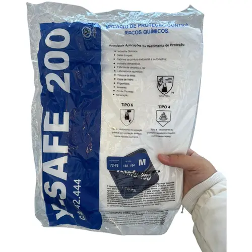 Macacao Polipropileno Laminado Resistente Branco CA 42444
